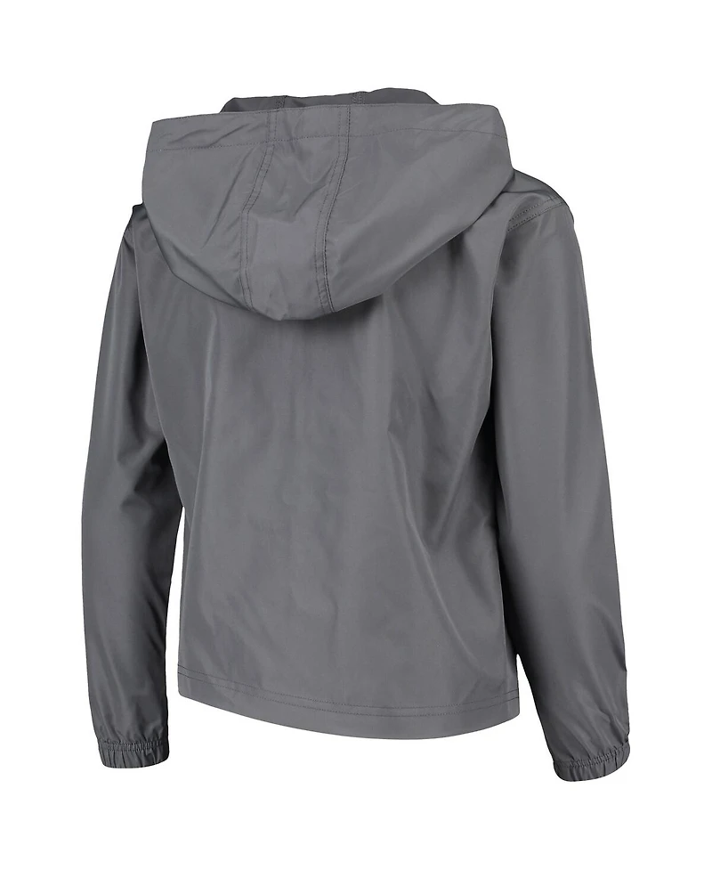 Champion Big Boys and Girls Graphite Notre Dame Fighting Irish Pack Go Windbreaker Jacket