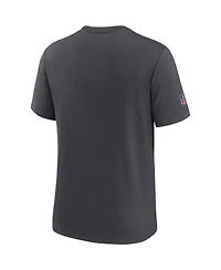 Nike Men's Charcoal Seattle Seahawks Nfl Crucial Catch Performance T-Shirt