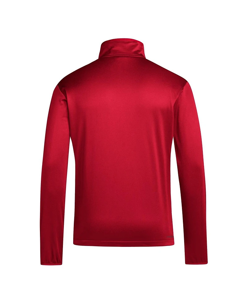 Adidas Men's Red Texas Tech Raiders 2024 Coaches Sidelines Aeroready Quarter-Zip Jacket