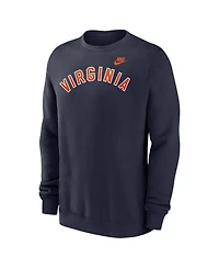 Nike Men's Navy Virginia Cavaliers Vintage Block Wordmark Core T-Shirt