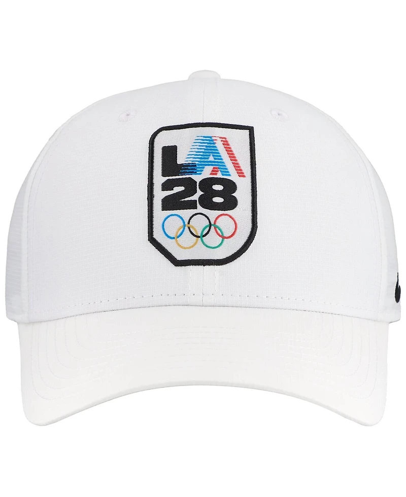 Nike Men's White LA28 Club Ripstop Performance Adjustable Hat