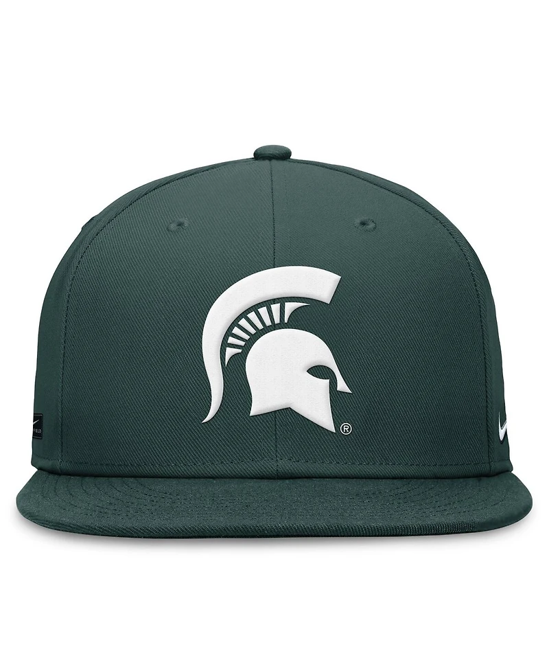 Nike Men's Green Michigan State Spartans On-Field Pro Fitted Hat