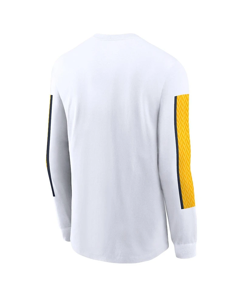 Nike Men's White West Virginia Mountaineers Local Spirit Slogan Long Sleeve T-Shirt