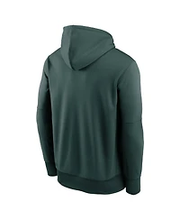 Nike Men's Green Michigan State Spartans Football Icon Performance Fleece Pullover Hoodie