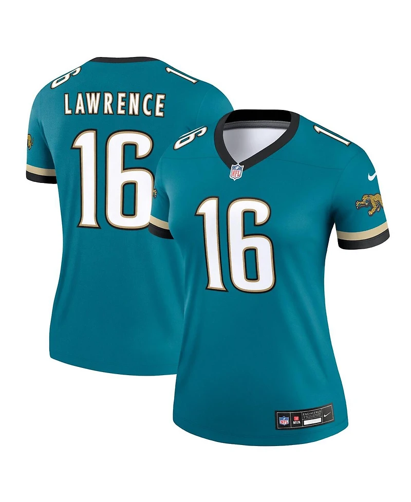 Nike Women's Trevor Lawrence Teal Jacksonville Jaguars Prowler Throwback Legend Jersey