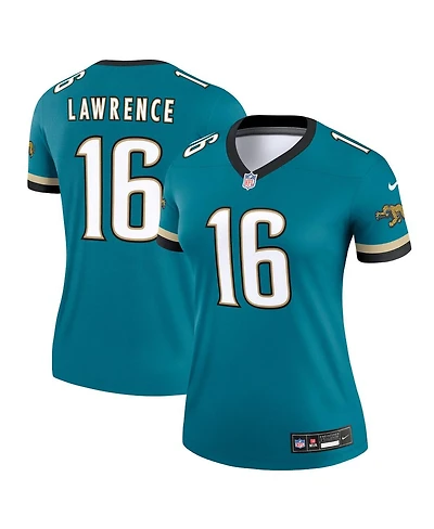 Nike Women's Trevor Lawrence Teal Jacksonville Jaguars Prowler Throwback Legend Jersey