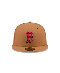 New Era Men's Brown Boston Red Sox Color Pack 59FIFTY Fitted Hat
