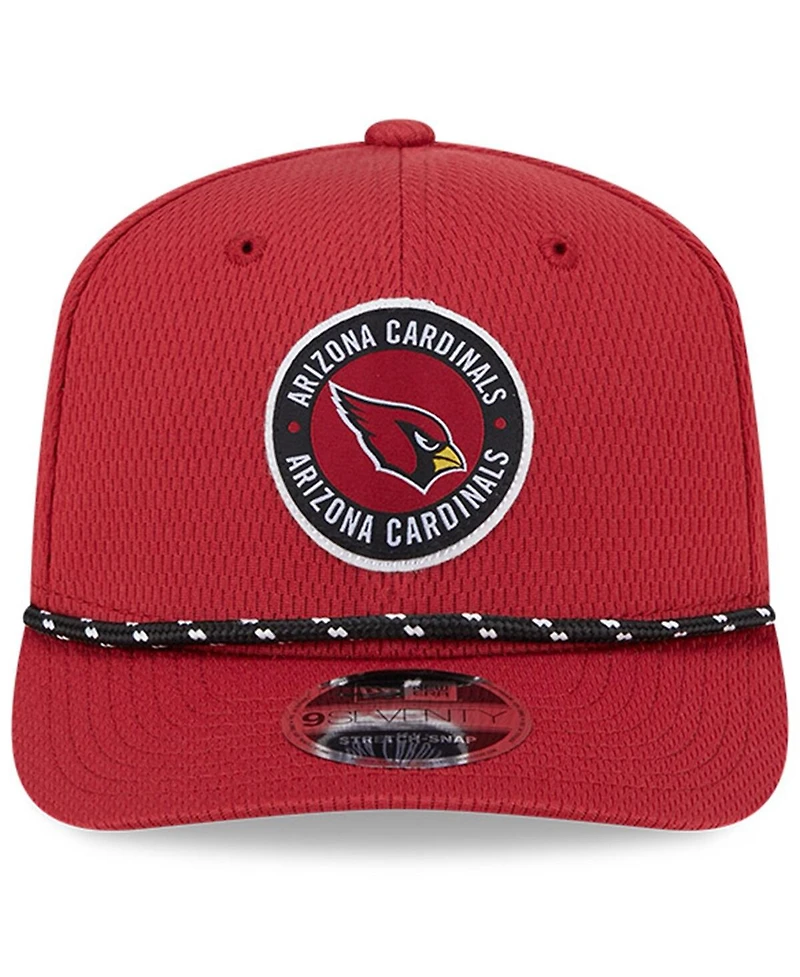 New Era Men's Cardinal Arizona Cardinals 2024 Sideline 9SEVENTY Stretch-Snap Hat