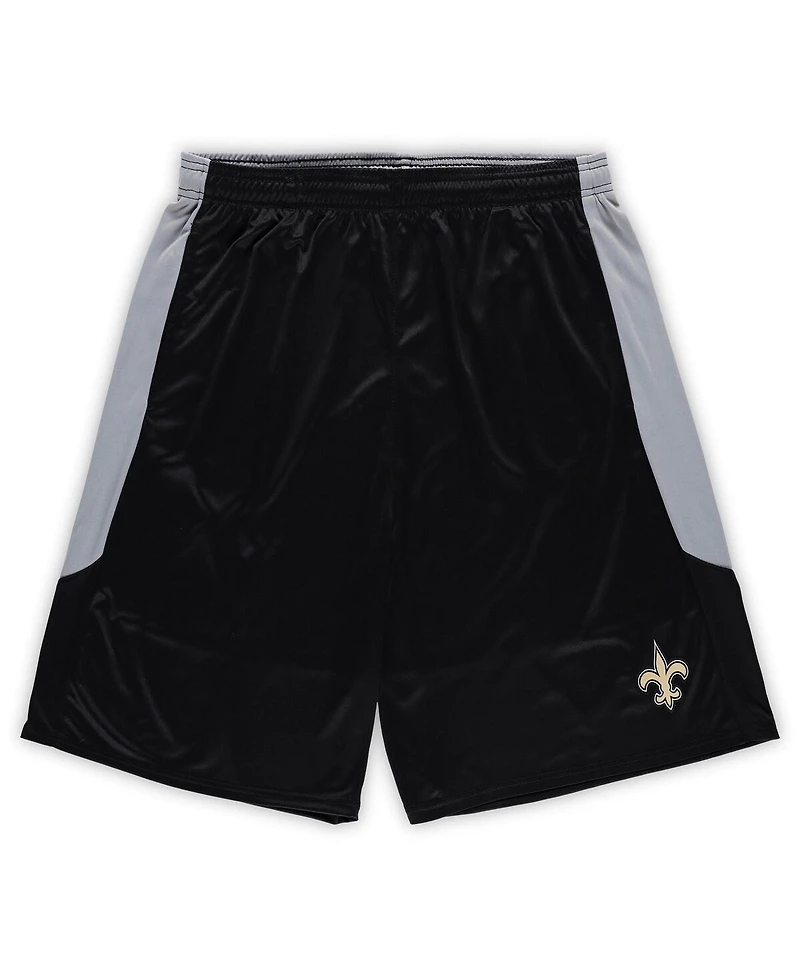 Fanatics Men's Black New Orleans Saints Big Tall Team Logo Shorts