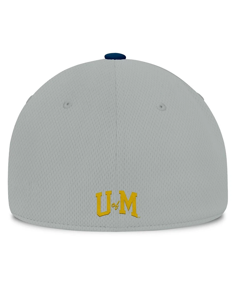 Top of the World Men's Gray/Navy Michigan Wolverines Mick Flex Hat