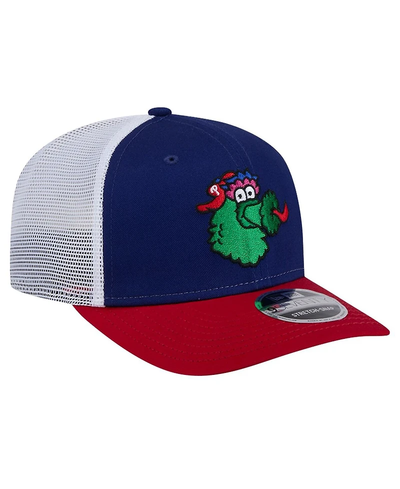 New Era Men's Royal Philadelphia Phillies Phanatic 9SEVENTY Trucker Snapback Hat