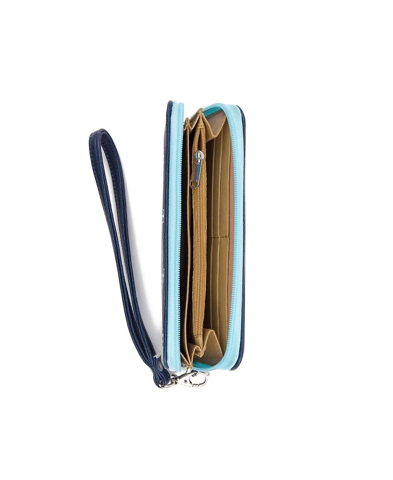 Eagles Wings Women's Tampa Bay Rays Zip-Around Wristlet Wallet