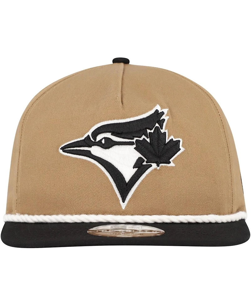 New Era Men's Khaki/Black Toronto Blue Jays Golfer Snapback Hat