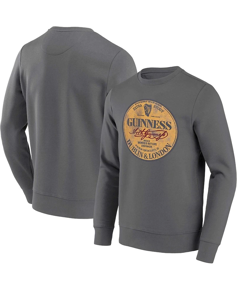 Philcos Men's and Women's Guinness Charcoal Graphic Pullover Sweatshirt