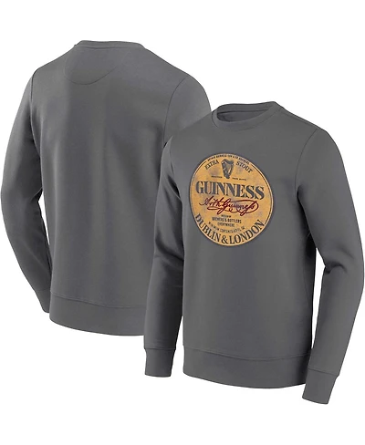Philcos Men's and Women's Guinness Charcoal Graphic Pullover Sweatshirt