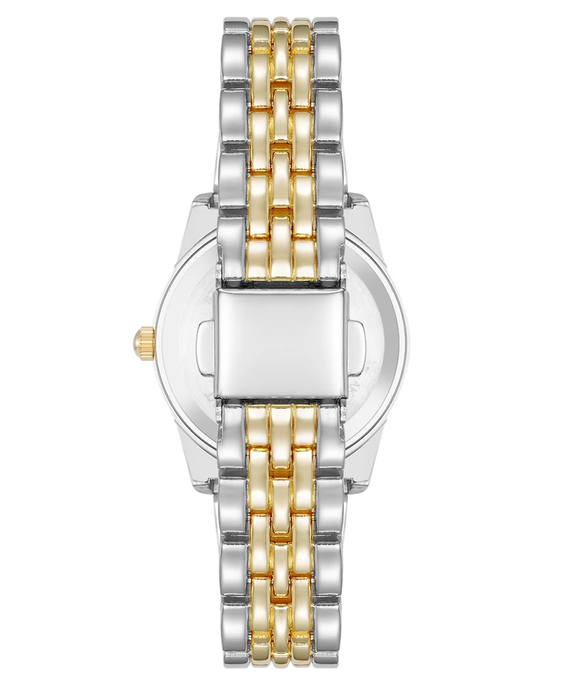 Anne Klein Women's Quartz Casual Coin Edge Two-Tone Alloy Metal Watch, 26mm