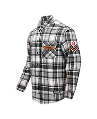 Freeze Max Men's Snoopy Black Peanuts Top Dog Flannel Button-Up Shirt
