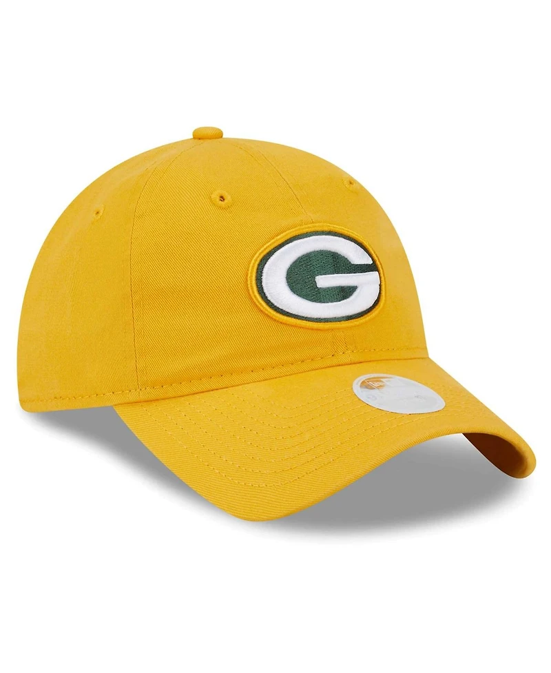 New Era Women's Gold Green Bay Packers Main Core Classic 2.0 9TWENTY Adjustable Hat