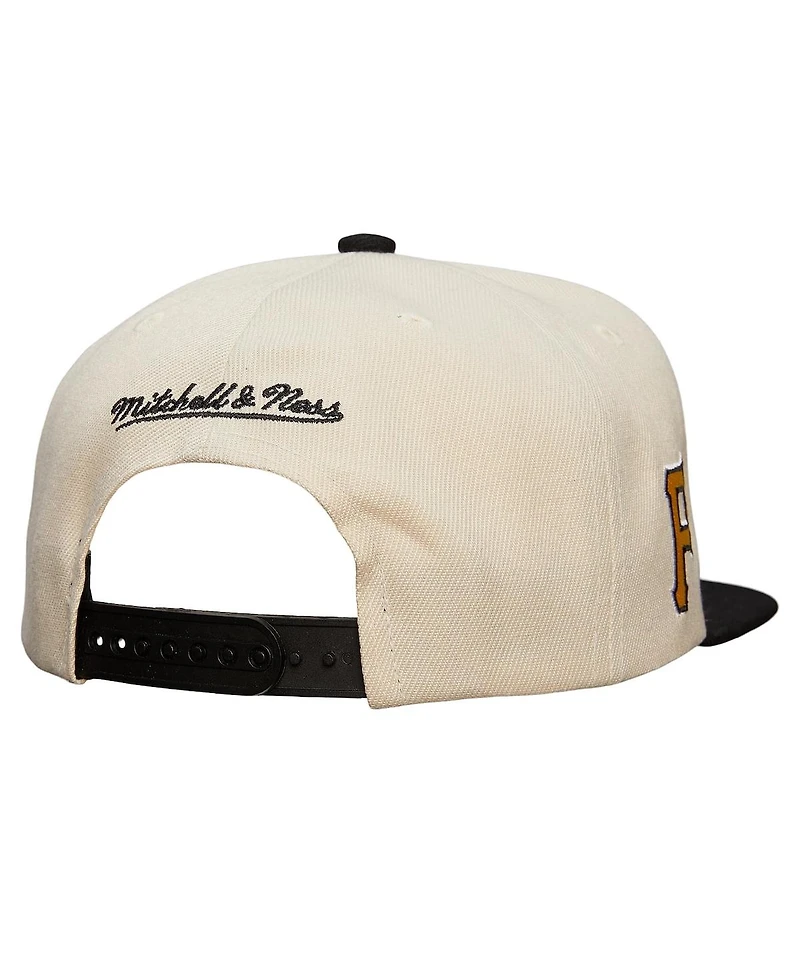 Mitchell & Ness Men's Cream Pittsburgh Pirates Cooperstown Collection Speed Zone Snapback Hat