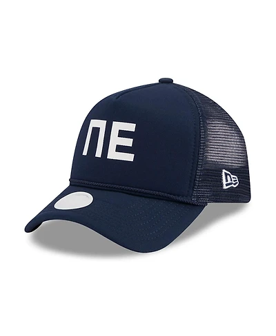 New Era Women's Navy New England Patriots McGee Trucker 9FORTY Adjustable Hat