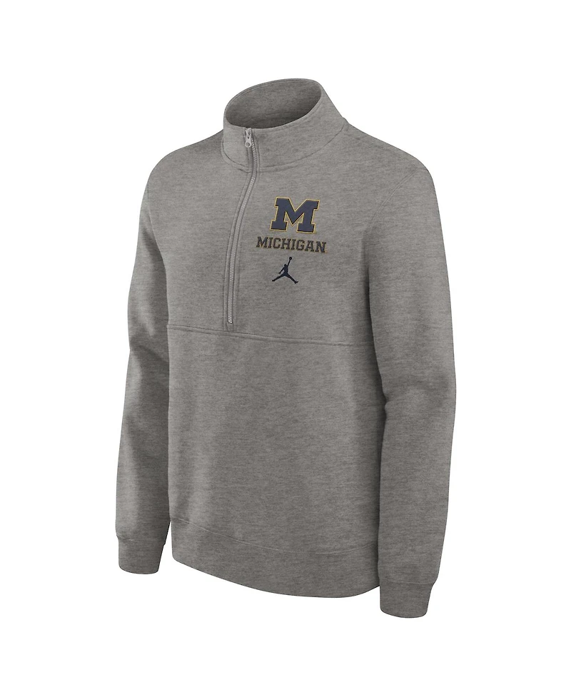 Jordan Men's Michigan Wolverines Primetime Club Half-Zip Sweatshirt