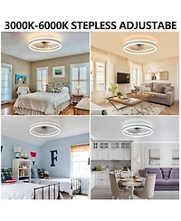 Streamdale Ceiling Fan with Lights Dimmable Led