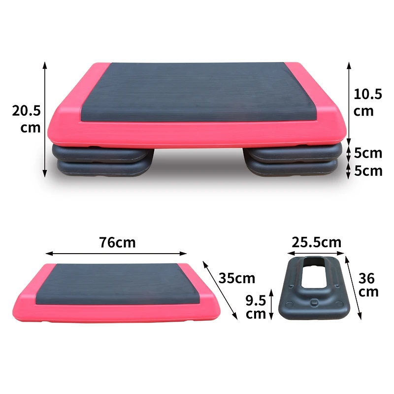 Streamdale Adjustable Workout Stepper with 4 Risers