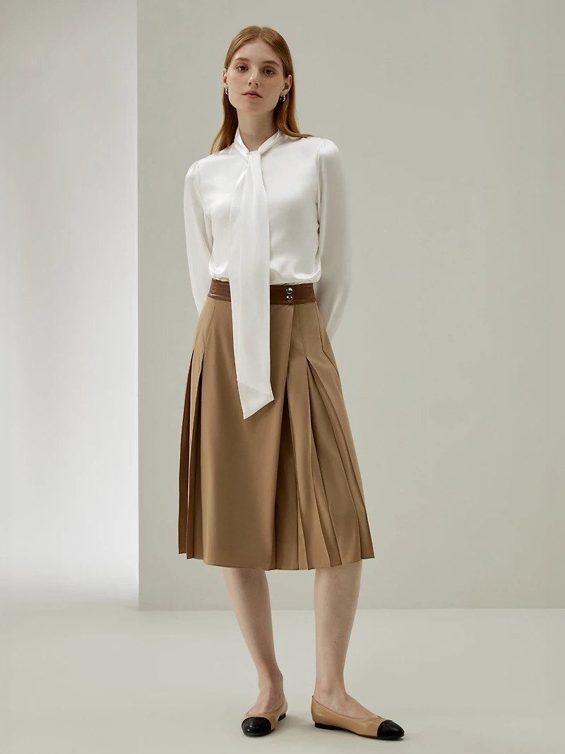 Lilysilk Women's Bow-tie Neck Silk Blouse