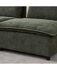 Streamdale Armless Upholstered Accent Chair with Adjustable Backrest