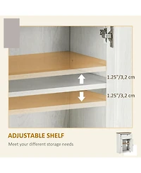 Simplie Fun Farmhouse Barn Door Accent Cabinet with Drawer & Shelf