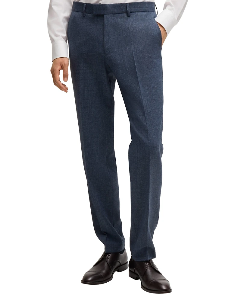 Boss by Hugo Boss Men's Micro-Patterned Regular-Fit Suit
