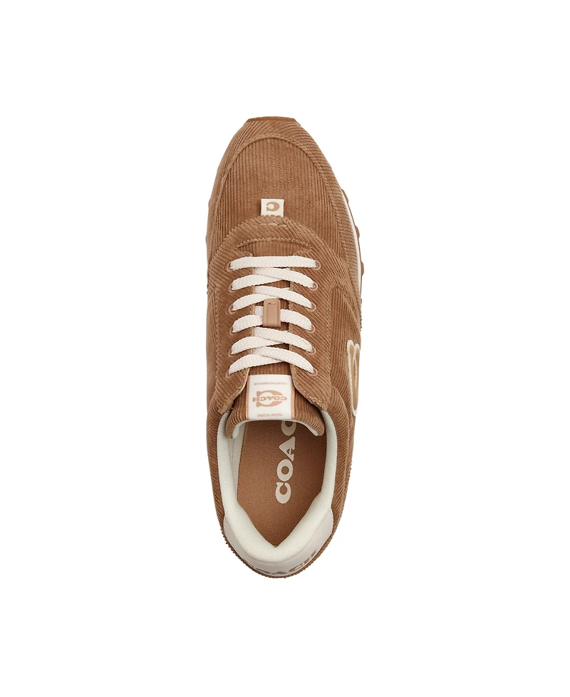 Coach Men's Corduroy Runner Lace Up Sneaker