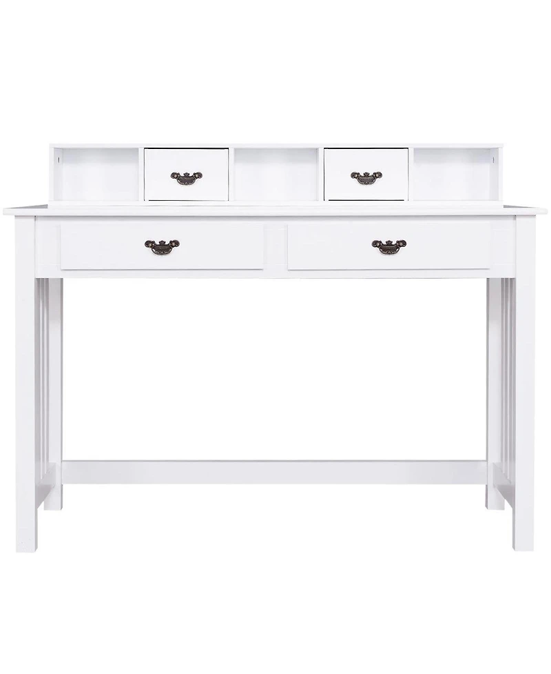 Skonyon Home Office Writing Desk with 4 Drawer Computer Study Table