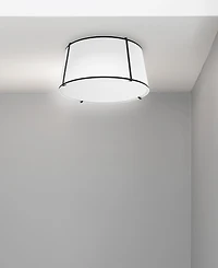 Dainolite 3 Light Trapezoid Flush Mount