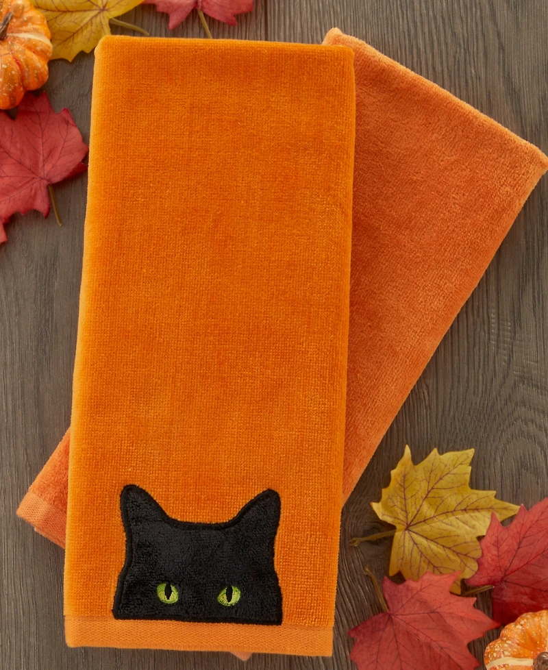 Skl Home Shadow Eyes Cotton 2 Piece Hand Towel, 16" x 25"