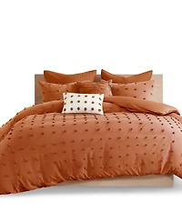 Intelligent Design Brooklyn Jacquard Cotton -Pc. Duvet Cover Set