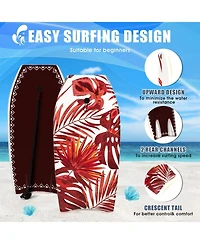 Vebreda 41 Inch Lightweight Surfboard With Fin Eps Core for Kids and Adults-l