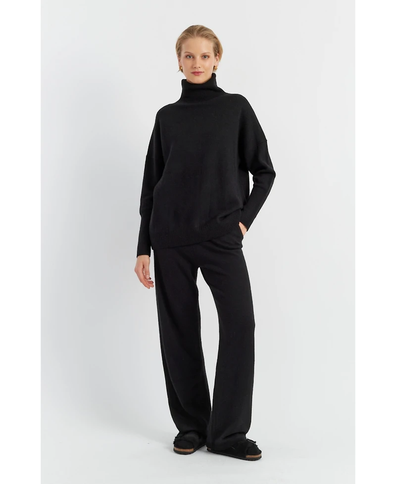 Chinti & Parker Women's Pure Cashmere Roll Neck Sweater