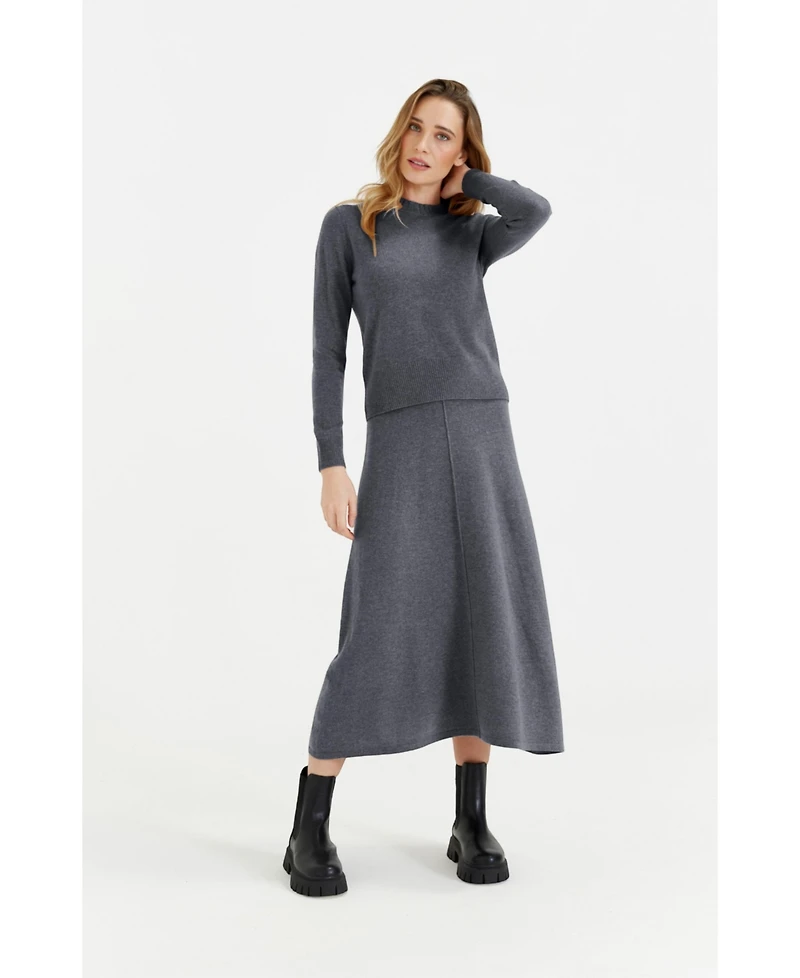 Chinti & Parker Women's Wool Cashmere Cropped Sporty Sweater