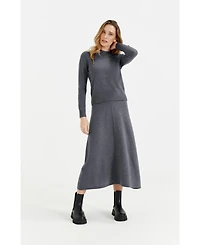 Chinti & Parker Women's Wool Cashmere Cropped Sporty Sweater