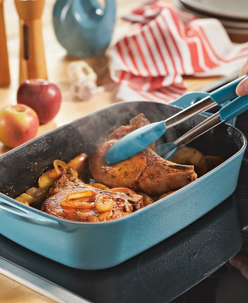 Rachael Ray Nitro Cast Iron 9-Inch x 13-Inch Roasting Pan