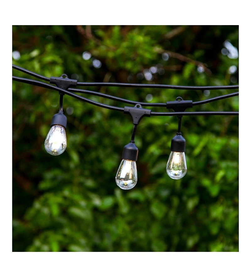 Brightech Ambience Pro 27 ft. Outdoor Solar Led 1-Watt String Lights with Soft White Hue