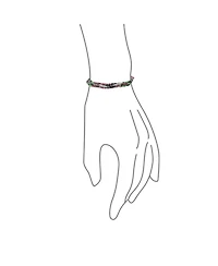 Bling Jewelry Natural Tiny Faceted Ombre Petite Seed Caviar Rondelle Beads Stretch Bracelets Stackable Set of 3 Strands