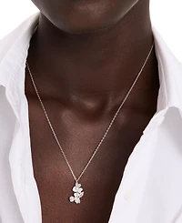 Kate Spade New York Mixed Stone Flower Pendant Necklace, 16" + 3" extender