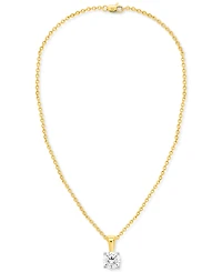 Forever Grown Diamonds 2-Pc. Set Lab Diamond Pendant Necklace & Matching Stud Earrings (1 ct. t.w.) Sterling Silver or 14k Gold-Plated Sterli