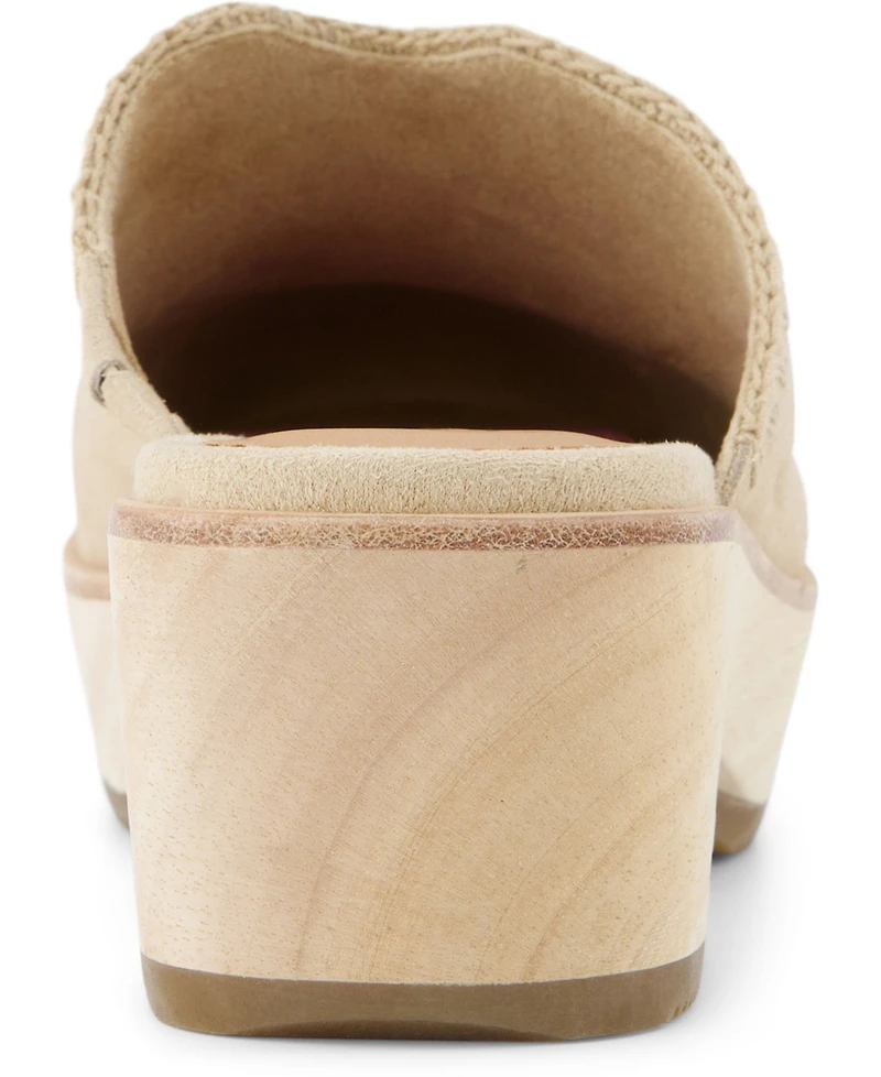 Toms Women's Addison Suede Wood Mule Clog