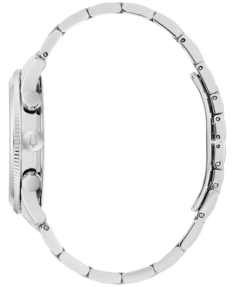 Bulova Men's Chronograph Stainless Steel Bracelet Watch 42mm