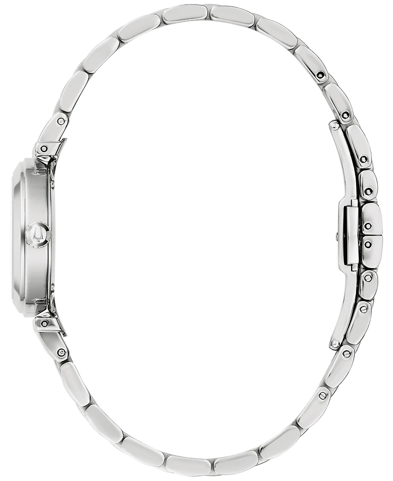 Bulova Women's Diamond Accent Stainless Steel Bracelet Watch 25mm