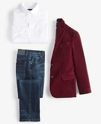 Tommy Hilfiger Big Boys Velvet Sportscoat Oxford Shirt Stretch Jeans