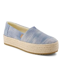 Toms Women's Valencia Novelty Denim Platform Espadrilles
